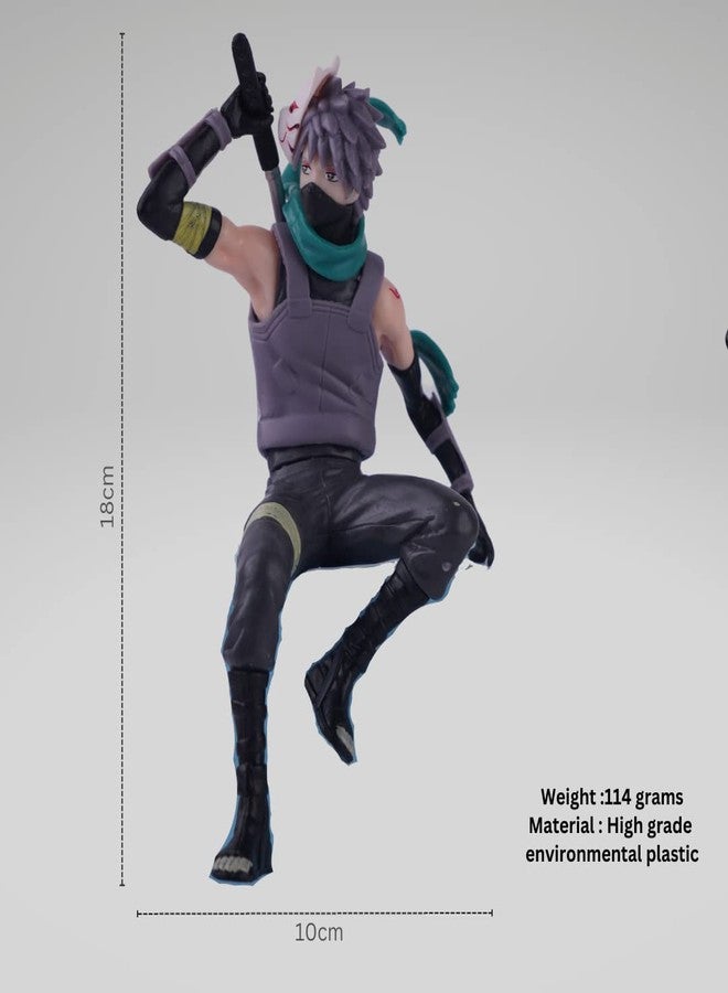 Offo مجسم أوفو كاكاشي هاتاكي في وضعية الجلوس [17 سم]، قطعة مميزة من ناروتو شيبودن لهواة الجمع | مثالي لتزيين لوحة القيادة في السيارة، أو مكتب العمل، أو المنزل | هدية رائعة للمراهقين، ومحبي الأزياء التنكرية، وهواة الجمع، ومحبي ناروتو - Image 4